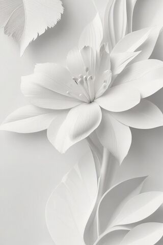 Elegant White Floral Ar..