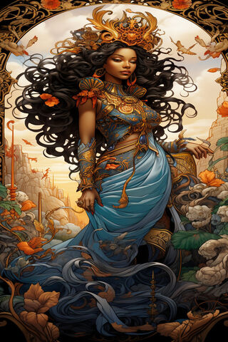 Majestic Essence of the African Goddess 🌺✨