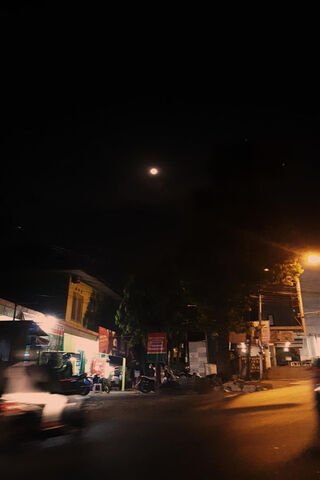 Moonlit Night in the Ci..