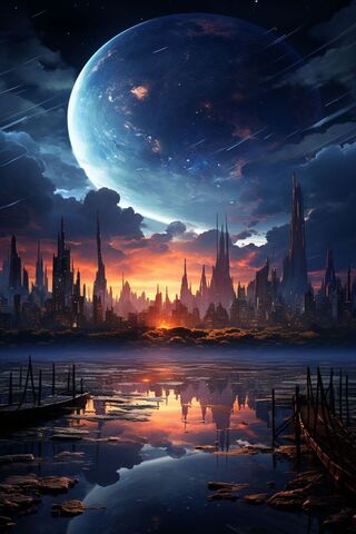 Celestial Cityscape 🌌🏙️