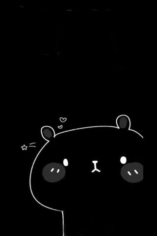 Cute Panda on a Dark Ba..