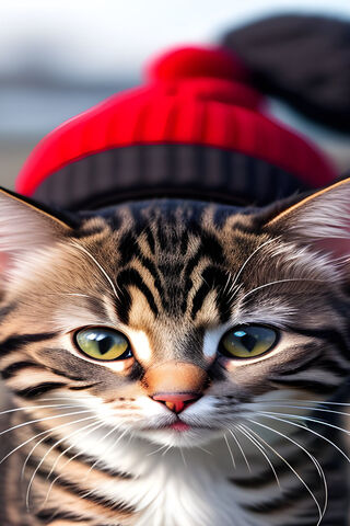 A Kitty Cat Wearing A