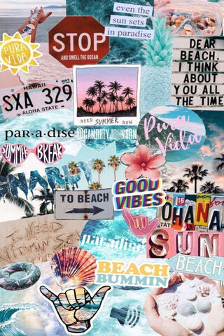 Tropical Vibes Collage ..