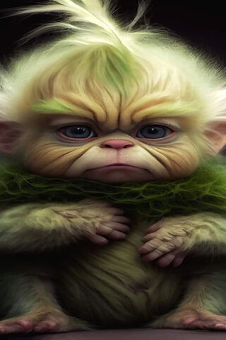 Adorable Green Creature 🐾✨