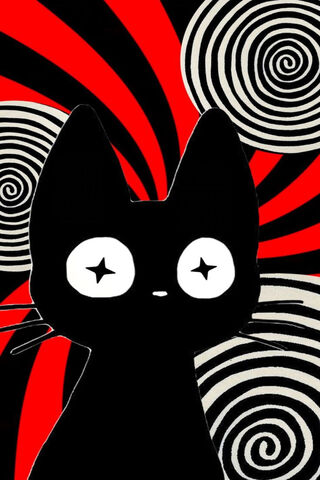 Whimsical Black Cat 🐾✨