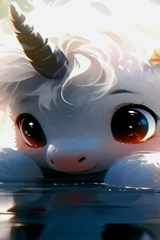 Adorable Unicorn in a Magical Moment 🦄✨