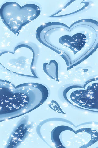 Whimsical Blue Heart Dreams 💙✨