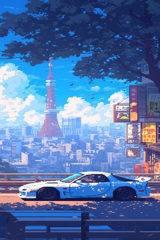 Retro Tokyo Vibes 🚗🌆