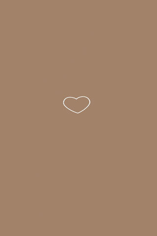Simple Heart on Brown Background ❤️