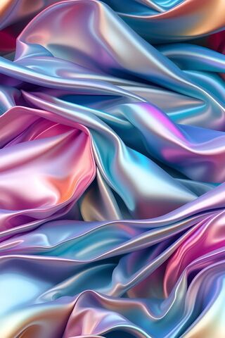 Iridescent Elegance: A Dance of Silk 🌈✨