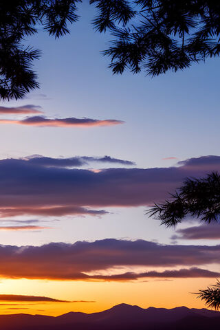 Serene Sunset Over the Mountains 🌄✨