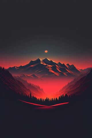 Enchanted Mountain Sunset 🌄✨