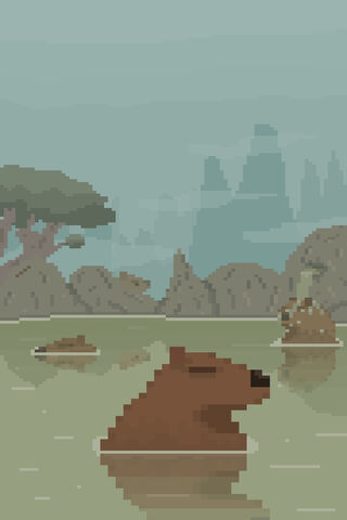 Tranquil Pixelated Wilderness