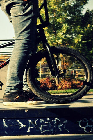 BMX Action at the Skate..