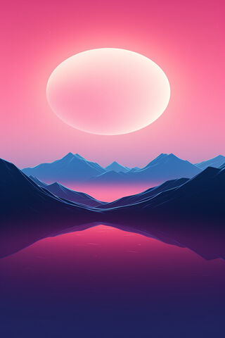 Dreamy Sunset Over Mountains 🌄✨