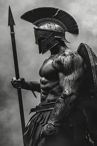 Fierce Spartan Warrior ..