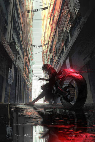 Urban Warrior on a Neon..