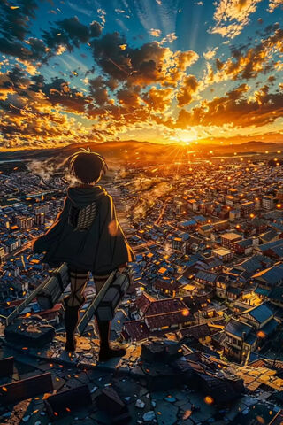 Sunset Over the City: A..