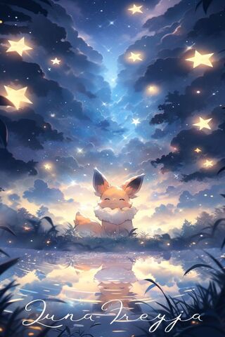 Starry Night with Eevee 🌌✨