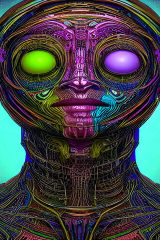 Futuristic Cybernetic Being 🤖✨