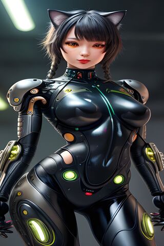 Futuristic Cat-Inspired..