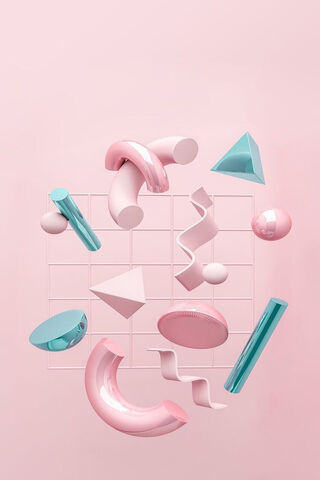 Playful Geometry in Pastel 🎨✨