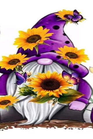 Whimsical Gnome in Bloom 🌻🧙‍♂️