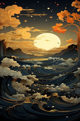 Serene Sunset Waves 🌅🌊
