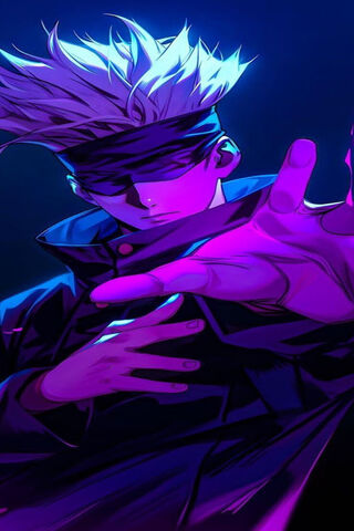 Mysterious Hero in Neon..