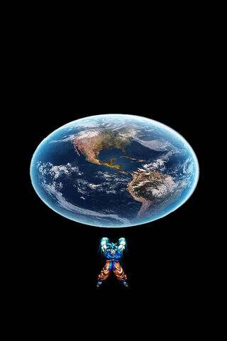Goku Lifts the World! 🌍💪