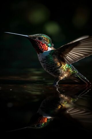 Majestic Hummingbird in Action 🌟