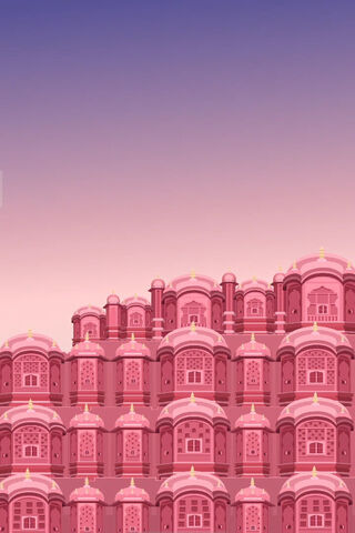 The Pink Wonder: Hawa Mahal's Majestic Facade 🌸🏰
