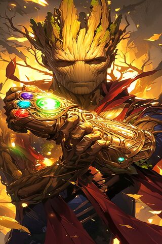 Groot Wields the Infinity Gauntlet 🌳✨