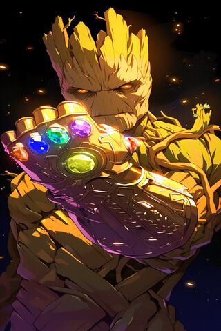 Groot Wields the Infinity Gauntlet! 🌌✨