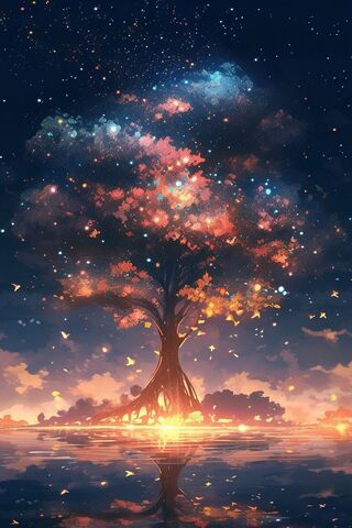 Enchanted Night Tree 🌌✨