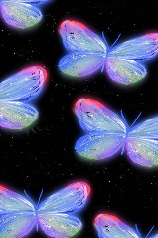 Magical Neon Butterflie..