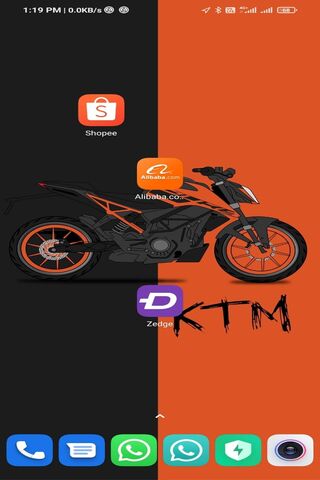 Sleek KTM Motorcycle Wa..