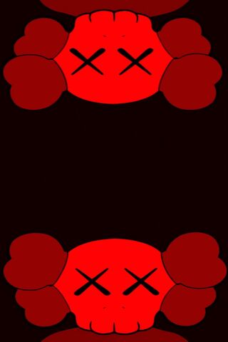 Bold Red Skull Art 🖤💀