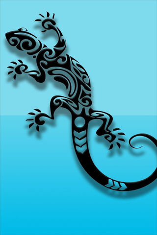 Tribal Gecko Art 🦎✨