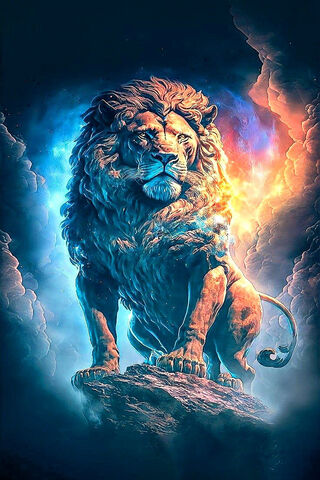 Majestic Cosmic Lion 🌌🦁