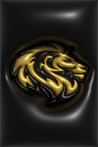 Majestic Golden Lion Em..