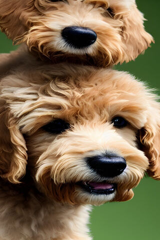 Double the Cuteness! 🐶❤️