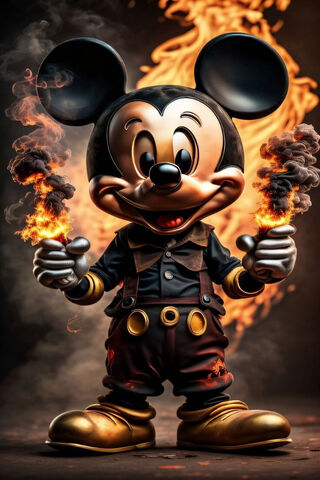 Fiery Mickey Mouse 🔥✨