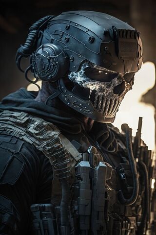 Futuristic Warrior in Action ⚔️💀