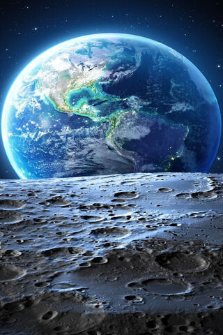 Earth from the Moon: A Cosmic Perspective 🌍🌙