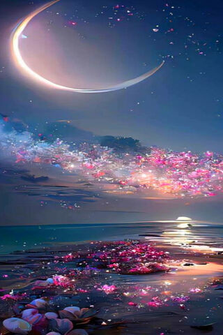 Whispers of the Moonlit Shore 🌙✨