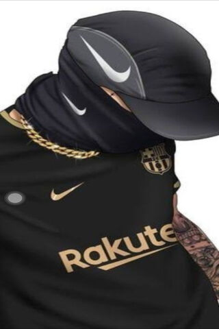 Stylish Fan in Black ⚽🖤