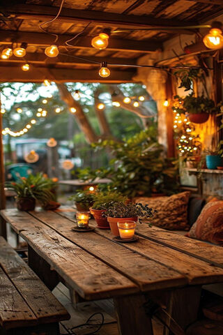 Cozy Outdoor Retreat 🌿✨