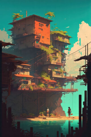 Dreamy Floating Village..