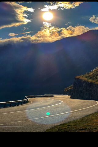 Serene Mountain Road at..